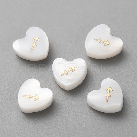 5Pcs Natural White Shell Beads LS-BSHE-TAC0004-02K-1