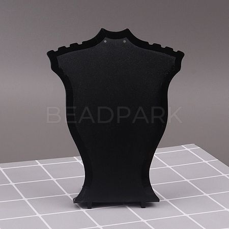 Plastic Slant Back Earring Necklace Display Stands PW-WG99671-12-1