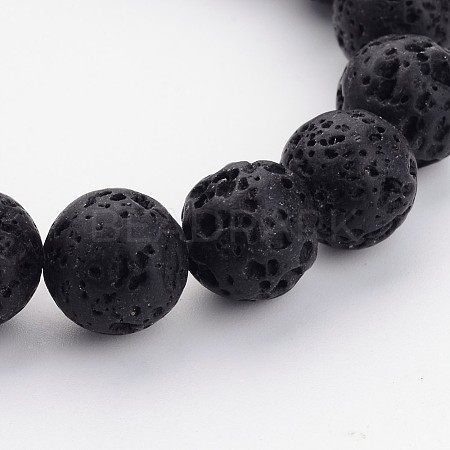 Natural Lava Rock Beads Strands G434-13-1