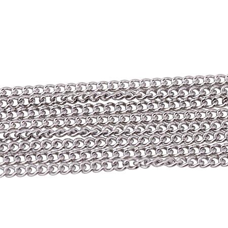   304 Stainless Steel Curb Chains CHS-PH0001-03-1