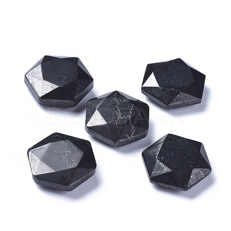 Natural Shungite Pendants G-L505-32-1