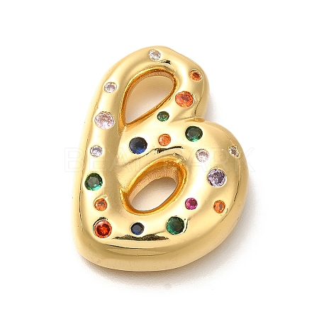 Brass Cubic Zirconia Pendants KK-M295-13G-B-1