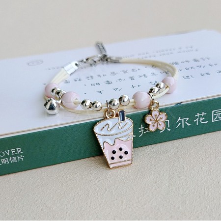 Cute Cartoon Alloy Enamel Multi-strand Charm Bracelets WG000A8-04-1