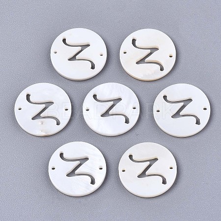 Natural Freshwater Shell Links Connectors SHEL-S276-120Z-1