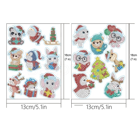 Christmas DIY Diamond Painting Sticker Kits PW-WG846C5-01-1