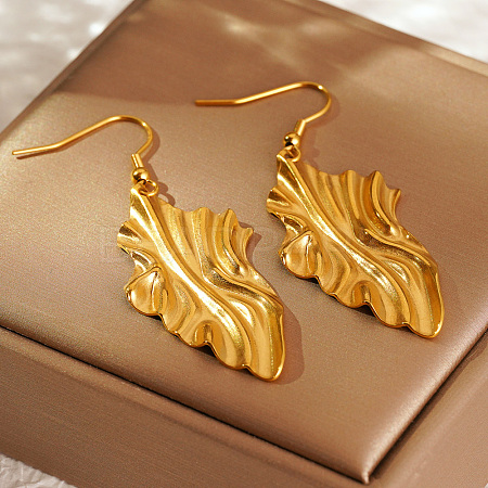 Elegant 304 Stainless Steel Geometric Dangle Earrings For Daily Wear By Women PF0498-1