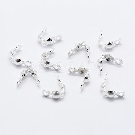 925 Sterling Silver Bead Tips Knot Covers STER-K167-003S-1