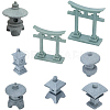 8Pcs 8 Styles PVC Lighthouse Display Decorations DJEW-FG0001-40-1
