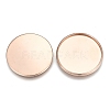 304 Stainless Steel Plain Edge Bezel Cups LS-STAS-E460-10RG-25MM-1