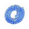 Electroplate Glass Beads Strands EGLA-A044-T6mm-L14-3
