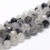 Natural Black Rutilated Quartz Beads Strands G-R448-10mm-01-1