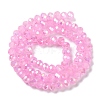Baking Electroplate Glass Beads Strands DGLA-A039-J6MM-B18-2