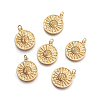 Brass Micro Pave Cubic Zirconia Pendants KK-O118-11MG-2