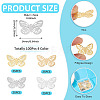 100Pcs 4 Colors Iron Pendants IFIN-TA0001-70-4