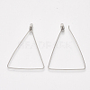 Tarnish Resistant 304 Stainless Steel Wire Pendants STAS-S103-12-3