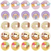 SUNNYCLUE 50Pcs 5 Styles Opaque Resin Imitation Food Cabochons RESI-SC0002-94-1