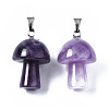 Natural Amethyst Pendants X-G-N0325-10D-2