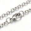 Alloy Silver Color Plated Heart Lariat Necklaces NJEW-JN01010-01-4