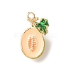 Alloy Enamel Pendants AL-CBA24A7-01G-07-1