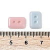 2-Hole Glass Buttons PORC-R010-06-3
