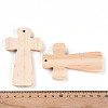 Natural Pine Wood Big Pendants WOOD-N016-54A-3
