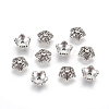 Tibetan Style Alloy Bead Caps X-TIBEB-A24621-AS-FF-2