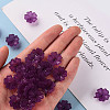 Transparent Frosted Acrylic Bead Caps X-MACR-S371-04A-743-5