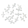 Non-Tarnish 304 Stainless Steel Tiny Cross Charms STAS-H149-05P-3