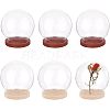  6Pcs 2 Colors Glass Dome Cover DJEW-NB0001-16-1