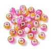 Two Tone Glass European Beads GPDL-K003-01E-1