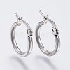 304 Stainless Steel Hoop Earrings X-EJEW-F105-12P-1