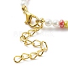 Lampwork Evil Eye & Glass Seed Beaded Necklace Bracelet SJEW-JS01247-10
