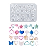DIY Star/Heart/Flower/Music Note Shaker Filler Silicone Quicksand Molds DIY-G079-03B-1