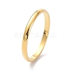 2mm Polished Plain Dome Finger Ring for Girl Women RJEW-C012-05B-G-3
