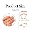 Real 14K Gold Plated Brass Linking Rings FIND-TAC0002-060A-4