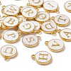 (Defective Closeout Sale: Yellowing) Golden Plated Alloy Enamel Charms ENAM-XCP0001-29G-3