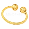 Brass Cuff Bangles BJEW-F477-04G-01-3