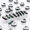 Brass Grade A Rhinestone Spacer Beads RSB037NF-12-1