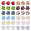 36Pcs 12 Colors Handmade Glass Woven Beads WOVE-TA0001-08-1