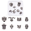 Fashewelry 8Pcs 8 Styles 304 & 316 Stainless Steel European Beads STAS-FW0001-20-2