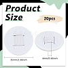 20Pcs Felt Hair Band Pads DIY-BC0015-58B-2