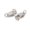 Anti-Tarnish Rhodium Plated 925 Sterling Silver Lobster Claw Clasps STER-D006-19P-2