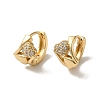 KC Gold Plated Brass Micro Pave Cubic Zirconia Hoop Earring EJEW-L271-01KCG-08-1