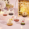  6 Sets 6 Styles Iridescent Glass Dome Cover DJEW-NB0001-36-4