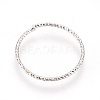 Alloy with Brass Wide Band Finger Rings RJEW-JL037-AS-6