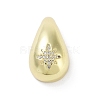 Rack Plating Brass Micro Pave Clear Cubic Zirconia Pendants KK-H474-18G-11-1