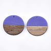 Resin & Wood Pendants X-RESI-S358-02B-10-2