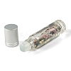 Natural Tourmaline Chip Bead Roller Ball Bottles AJEW-H101-01I-2