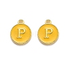Golden Plated Alloy Enamel Charms LS-ENAM-Q437-13P-1