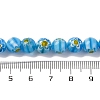 Handmade Millefiori Lampwork Beads Strands LAMP-G164-05H-4